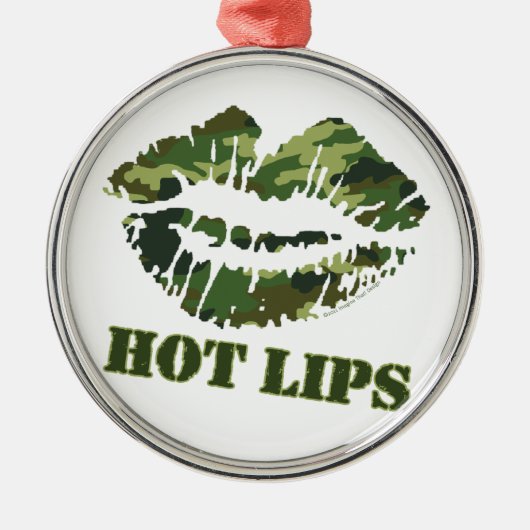 MASH Hot Lips Metalen Ornament (Voorkant)