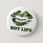 MASH Hot Lips Ronde Button 5,7 Cm (Voorkant)
