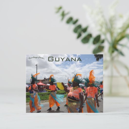 Mash Parade Georgetown Guyana Briefkaart (Staand voorkant)