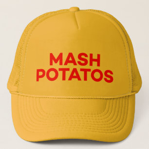 MASH POTATOS grappige slogan trucker hat Pet