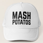 MASH POTATOS preekt slogan trucker hat Trucker Pet (Voorkant)