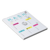 MASH-spel, 90s-feestcadeau Notitieblok (Schuin)