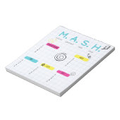 MASH-spel, 90s-feestcadeau Notitieblok (Linkerzijde)