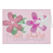 Masha Allah feliciteert Islamitische (Voorkant Horizontaal)