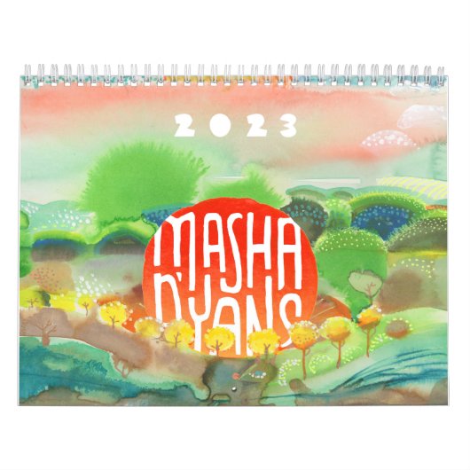 Masha D'yans 2023 WALL CALENDAR Kalender (Hoes)