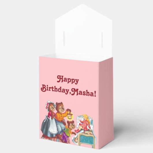 Masha en 3 beren bedankdoosjes (Geopend)