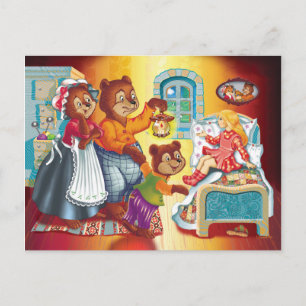 Masha en 3 beren briefkaart