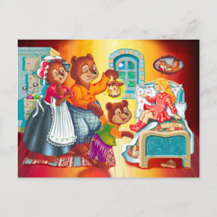 Masha en 3 beren briefkaart