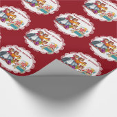 Masha en 3 beren cadeaupapier (Hoek)