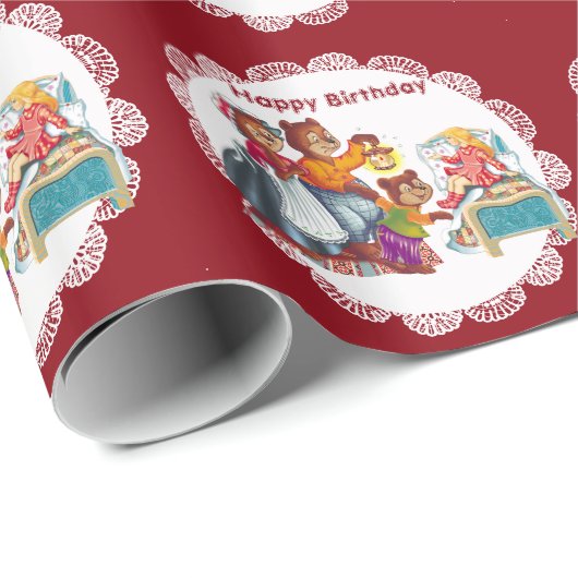 Masha en 3 beren cadeaupapier (Rol Hoek)