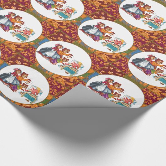 Masha en 3 beren cadeaupapier (Hoek)