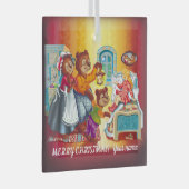 Masha en 3 beren glas ornament (Voorkant Rechts)