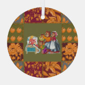 Masha en 3 beren glas ornament (Achterkant)