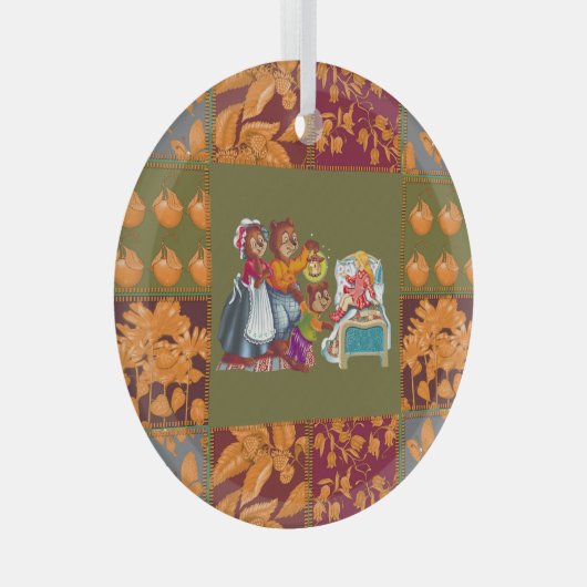 Masha en 3 beren glas ornament (Voorkant Rechts)