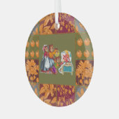 Masha en 3 beren glas ornament (Voorkant links)