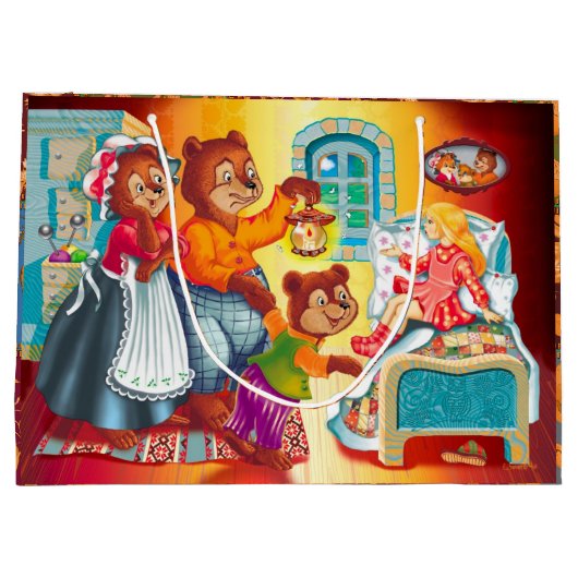 Masha en 3 beren groot cadeauzakje (Achterkant)