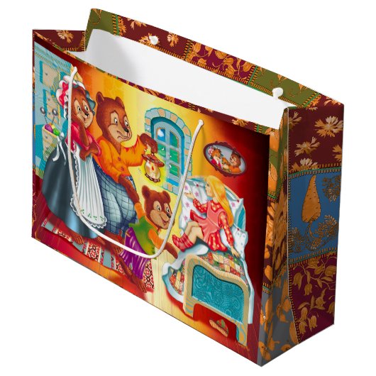 Masha en 3 beren groot cadeauzakje (Voorkant Gekanteld)