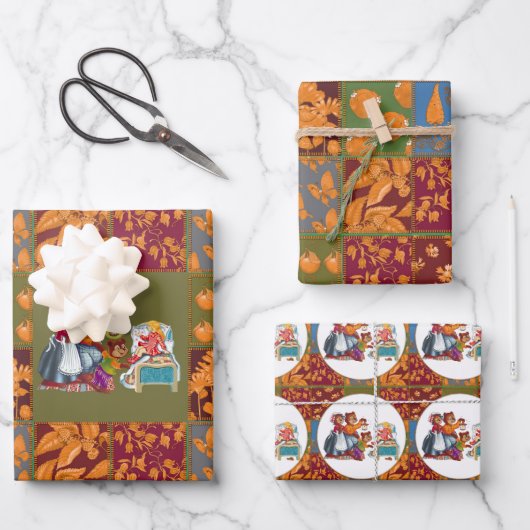 Masha en 3 beren inpakpapier vel (Voorkant)