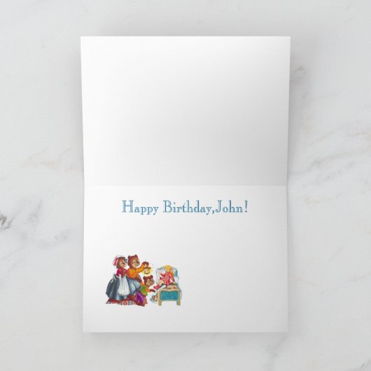 Masha en 3 beren kaart (Binnen)