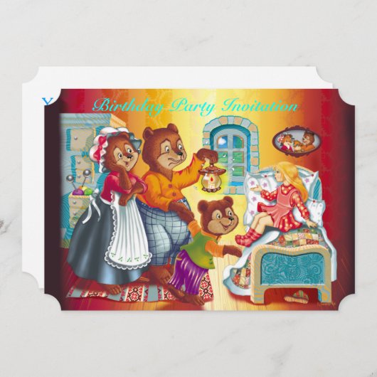 Masha en 3 beren kaart (Voorkant / Achterkant)