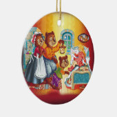 Masha en 3 beren keramisch ornament (Rechts)