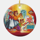 Masha en 3 beren keramisch ornament (Achterkant)