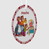 Masha en 3 beren ornament (voorkant)