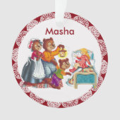 Masha en 3 beren ornament (voorkant)