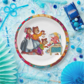 Masha en 3 beren papieren bordje (Feest)