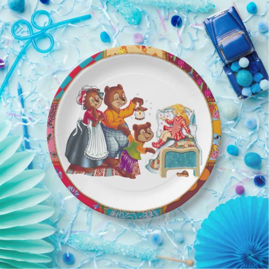 Masha en 3 beren papieren bordje (Feest)