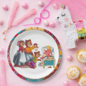 Masha en 3 beren papieren bordje (Feest)