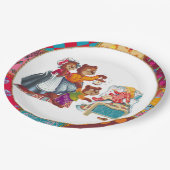 Masha en 3 beren papieren bordje (Gekanteld)