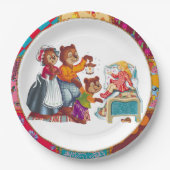 Masha en 3 beren papieren bordje (Voorkant)