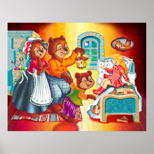 Masha en 3 beren poster (Voorkant)