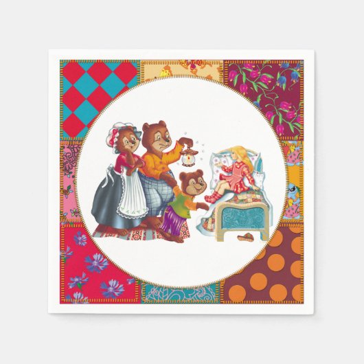 Masha en 3 beren servet (Voorkant)