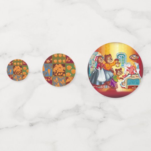 Masha en 3 sprookjesberen confetti (Voorkanten)