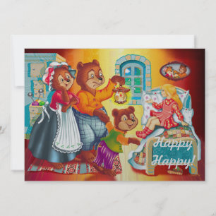 Masha en 3 sprookjesberen kaart