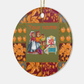 Masha en 3 sprookjesberen keramisch ornament (Links)