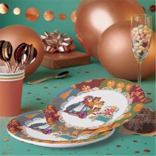 Masha en 3 sprookjesberen papieren bordje