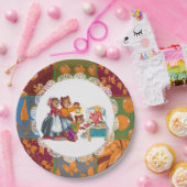 Masha en 3 sprookjesberen papieren bordje (Feest)