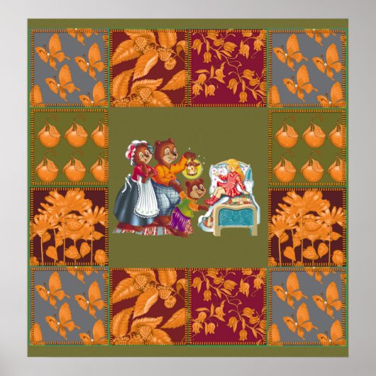 Masha en 3 sprookjesberen poster (Voorkant)