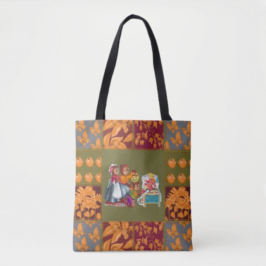 Masha en 3 sprookjesberen tote bag (Voorkant)