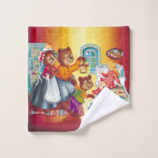 Masha en 3 sprookjesberen washandje (Wasdoekje)