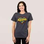 Masha Liefde Tri-Blend Shirt (Voorkant volledig)