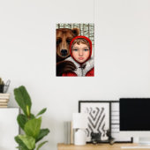 Masha & the Bear Poster (Thuiskantoor)