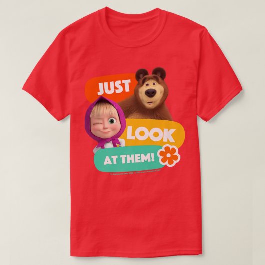 Masha & the Bear T-shirt (Design voorkant)