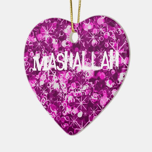 Mashallah islamitische feestdag keramisch ornament (Links)