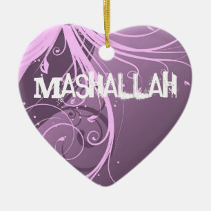 Mashallah islamitische violetversiering keramisch ornament