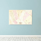 Mashapaug Pond en omgeving Atlas Map Canvas Afdruk (Insitu (Houten vloer))