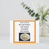 MASHED-aardappelen Briefkaart (Staand voorkant)